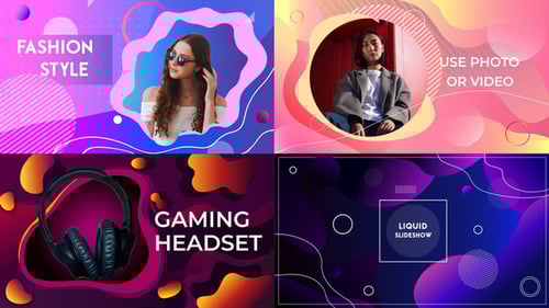 Dynamic Fluid Shape Slideshow for Modern Presentations