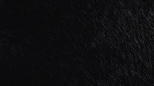 Snow Falling on a Dark Background