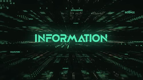 Futuristic Digital Data Grid Text Reveal Animation