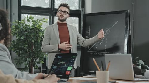 Engaging Presentation in Office Meeting