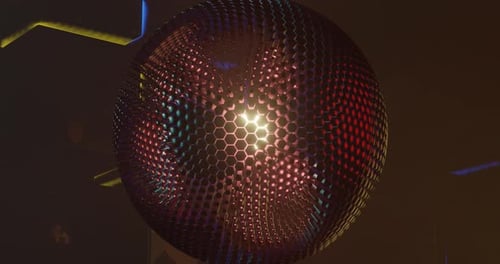 Hypnotische Sphäre im virtuellen Raum für VJ DJ Techno Loop