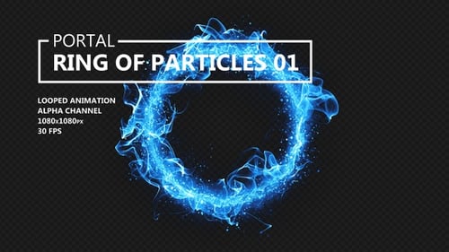 Portal - Blauer Ring der Partikel 01