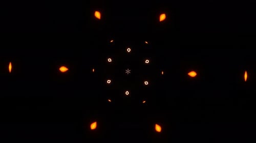 Glowing Geometric Abstract Pattern Loop Animation