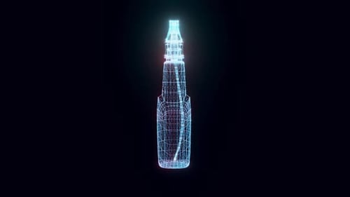 Spray Bottle Hologram Rotating Hd
