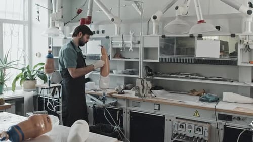 Porträt eines professionellen Prothetikers