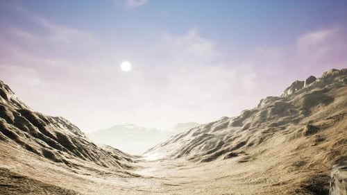 Dry Rocky Mountain Landscape 4K