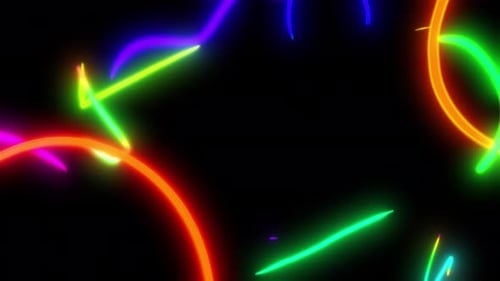 Fondo abstracto con garabatos ligeros Loop