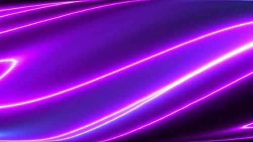 Wavy Hologram Neon Surface 4K 02
