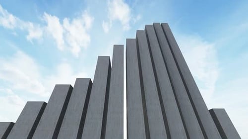 Moving Diagram With Sky And Shadow Background 3