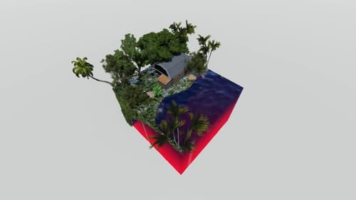 Isometric seafront