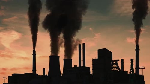 Smoking Factory Chimneys