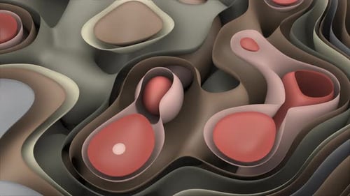 Fluid Abstract Organic Wavy Background Loop