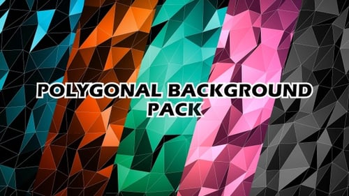 Animated Looping Geometric Polygonal Background Pack