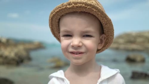 Mom Masks Her Son with Sunblock Cream