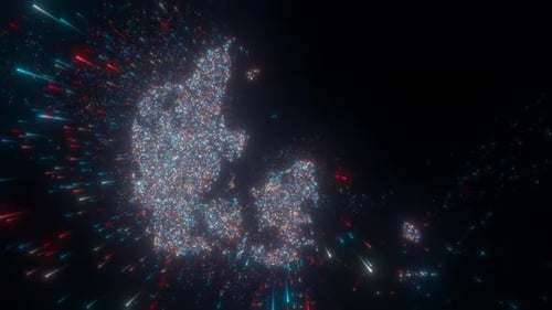 Abstract Map Of Denmark