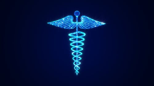 Medical Symbol 3 D Hologram