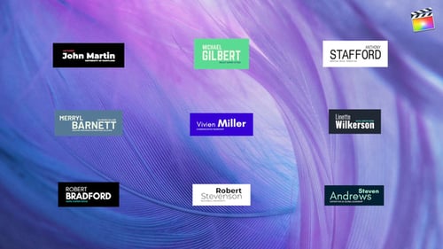 Classic Lower Thirds For Final Cut Pro