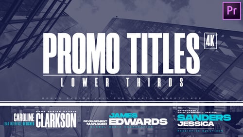 Promo Titles | Lower Thirds