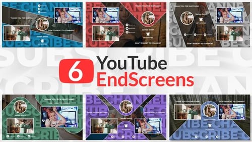 Youtube End Screens Pack