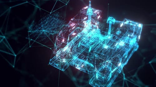 M.E.V. Vehicle Hologram Close Up Hd