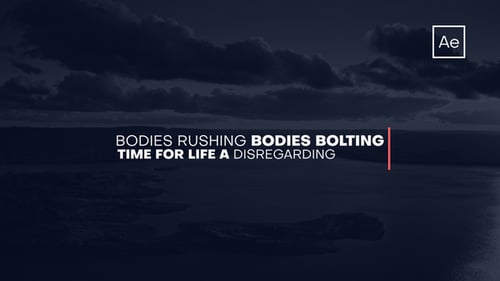 Modern Lower Thirds and Minimal Text Title Animations