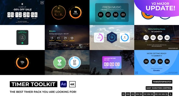Countdown Timers Pro, Elements ft. toolkit & new year - Envato