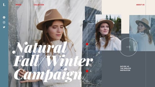 Dynamic Fashion Campaign Opener with Clean Italic Typography