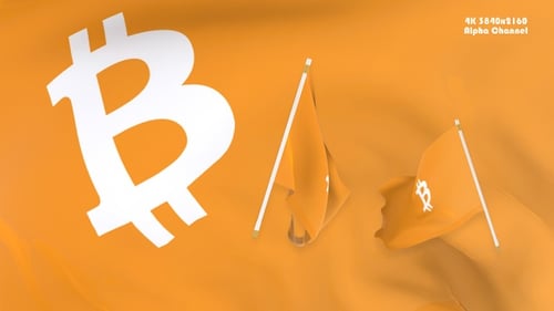 Flaggen-Übergang Bitcoin
