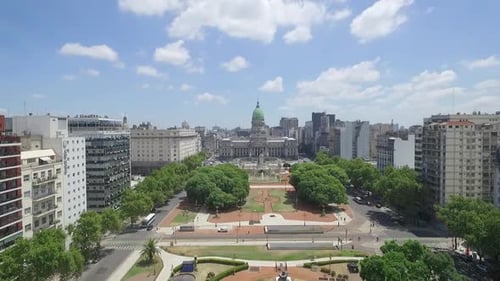 Aerial View of Argentine Congress