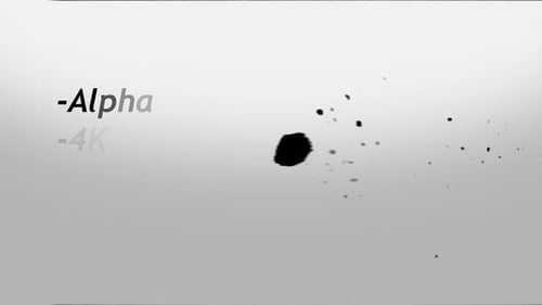 Organic Ink Splatter Reveal Alpha Transition
