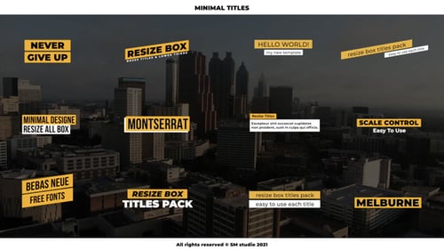 Minimal Titles 2.0 | AE