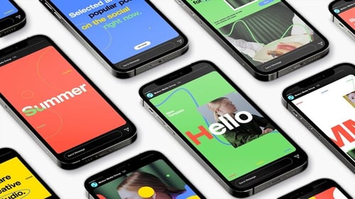 Dynamic Colorful Stories for Social Media