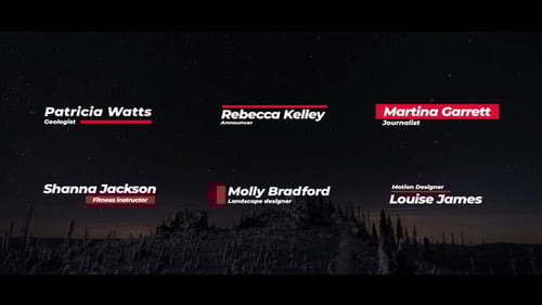 Clean Minimal Lower Thirds with Animated Info Bars