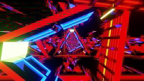 Magic Sci Fi Tunnel Background Vj Loop HD