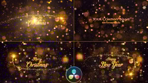 Christmas Greetings - DaVinci Resolve