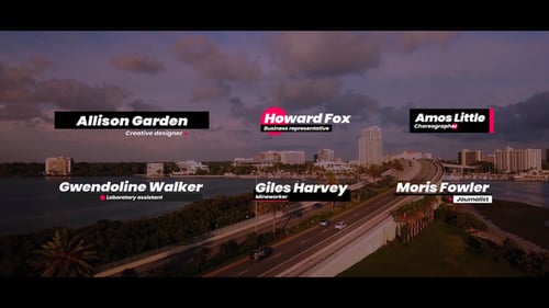 Modern Animated Lower Thirds with Accent Bar