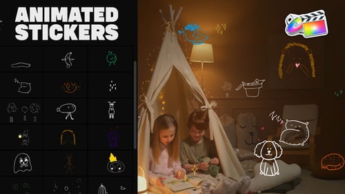 Hand-Drawn Animated Stroke Elements for Videos and Social Media