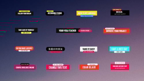 Dynamic Lower Third Pack || After Effects