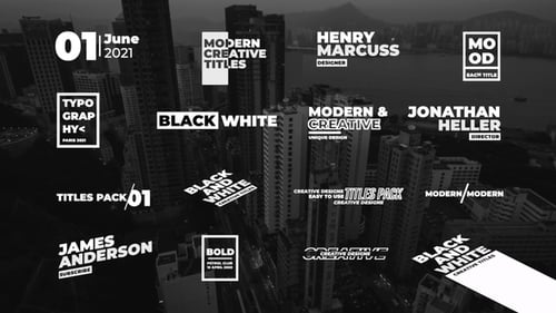 Modern Titles | After Effects