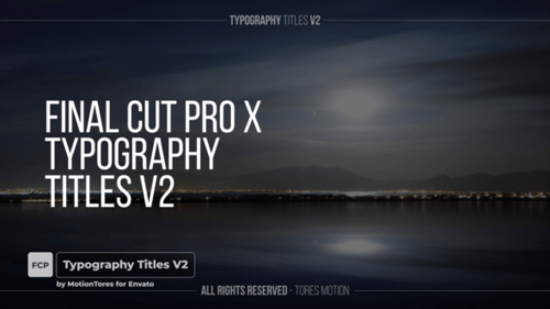 Typography Text Titles V2 \ FCPX