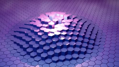 Abstract Hexagonal Loop Background 4K