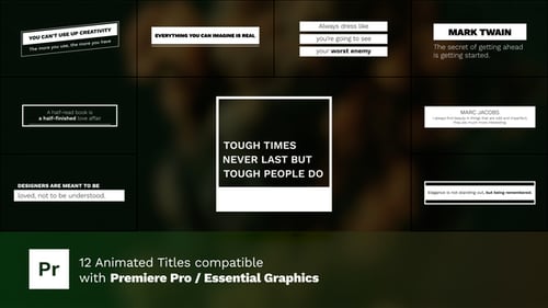 Clean Title Animations for Premiere Pro