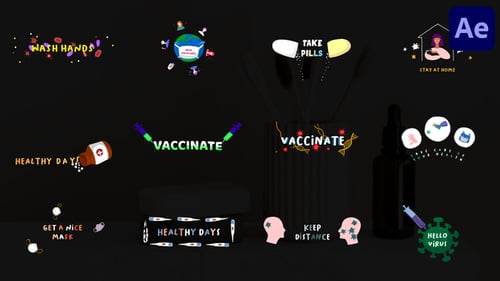 Virus And Vaccine Titles | After Effects
