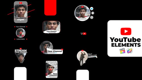 YouTube Channel Interface Call to Action Graphics