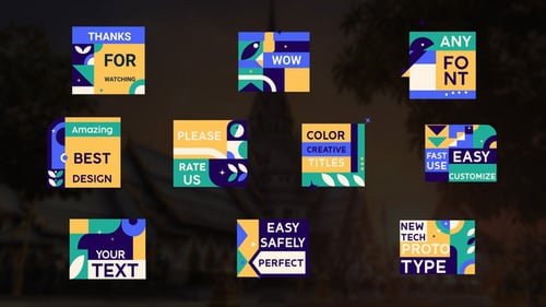 Color Creative Titles || After Effects