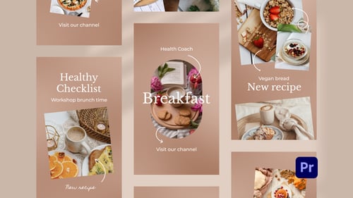Modern Food Recipe Instagram Stories Design Pack