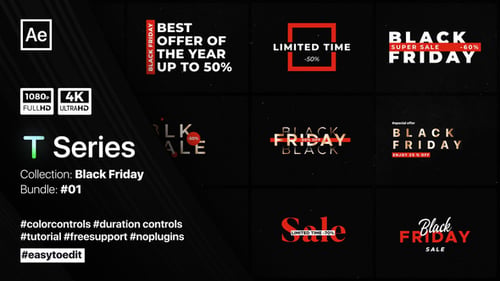 Dynamic Black Friday Sale Animated Titles