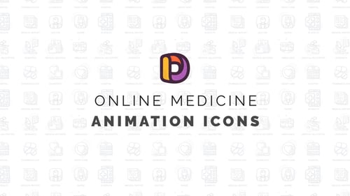 Online medicine - Animation Icons