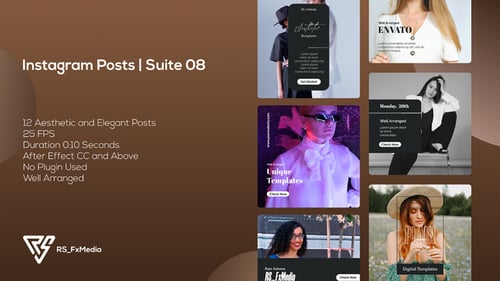 Instagram Posts | Dynamic Plain | Suite 08