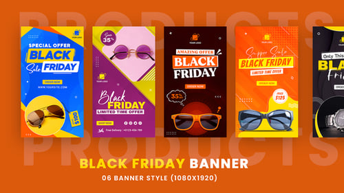 bannière de réseaux sociaux du Black Friday